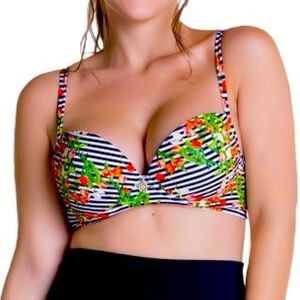 NEW Chamela Curveez XL Bikini Top Colombian Tropical Swimwear